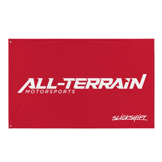 Slick Shift x All Terrain - Full Logo Flag (Red)