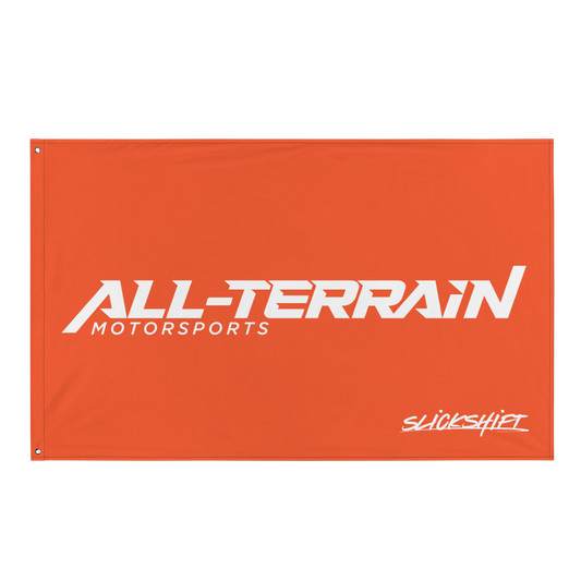 Slick Shift x All Terrain - Full Logo Flag (Orange)