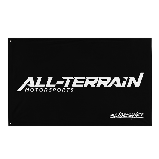 Slick Shift x All Terrain - Full Logo Flag (Black)