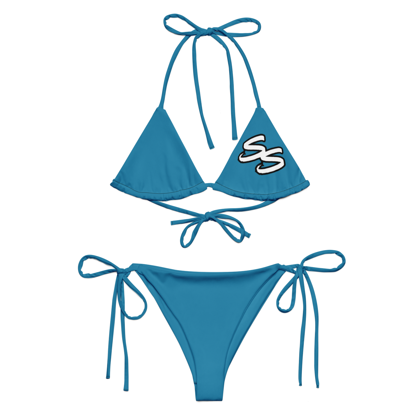 Slick Shift - Double S Blue String Bikini