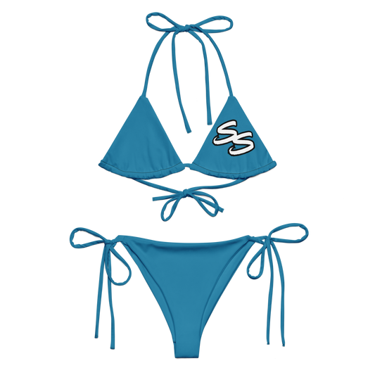 Slick Shift - Double S Blue String Bikini