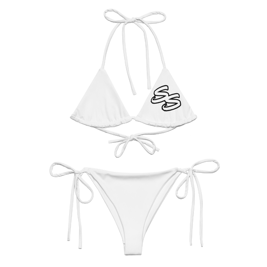 Slick Shift - Double S White String Bikini