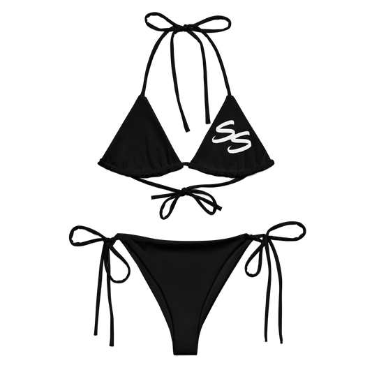 Slick Shift - Double S Black String Bikini