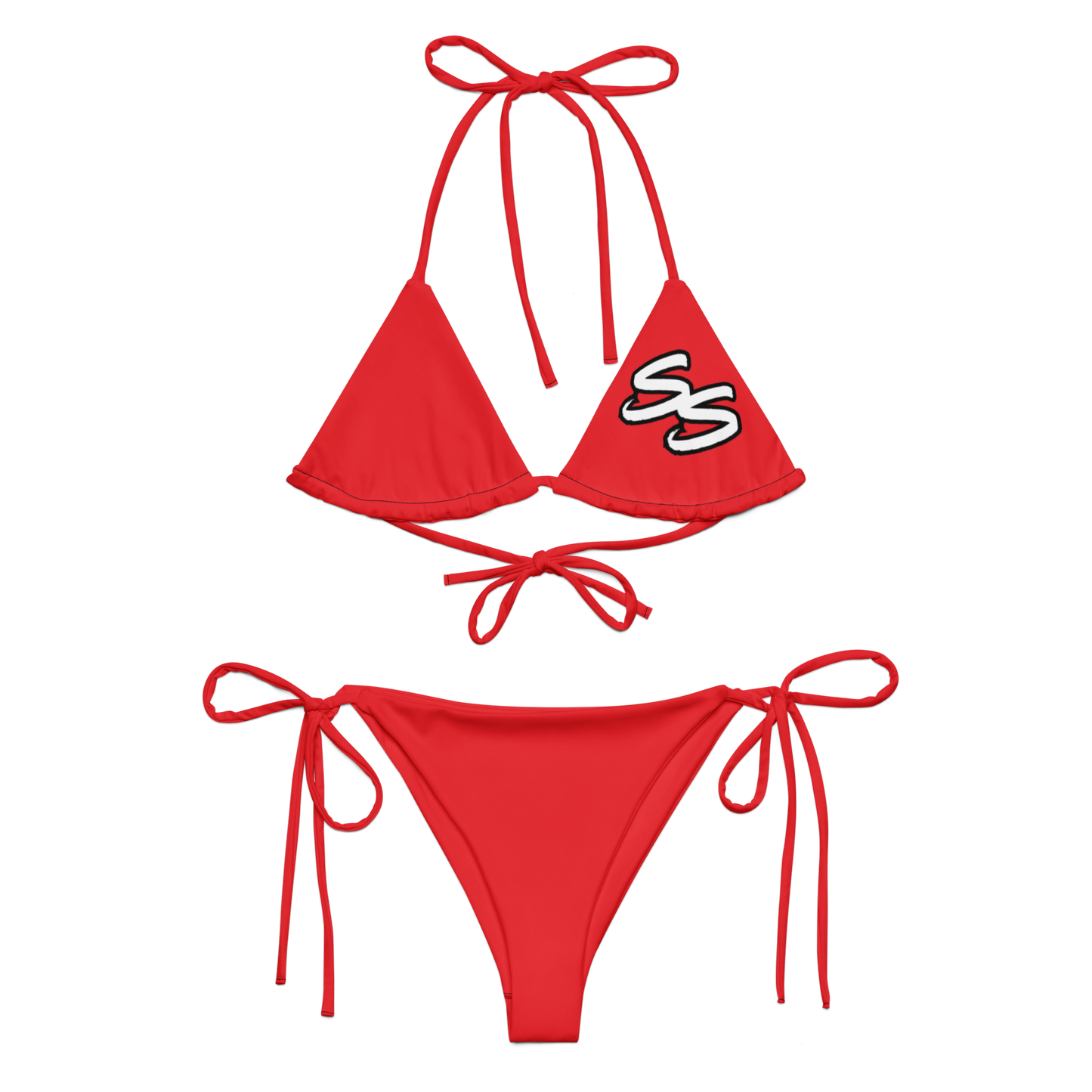 Slick Shift - Double S Red String Bikini