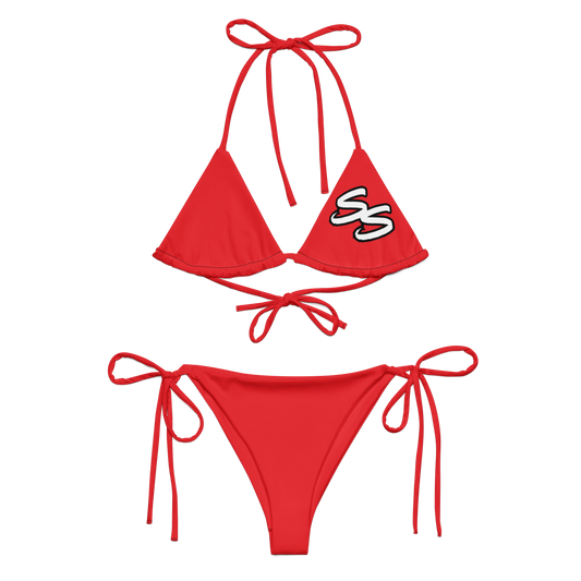 Slick Shift - Double S Red String Bikini