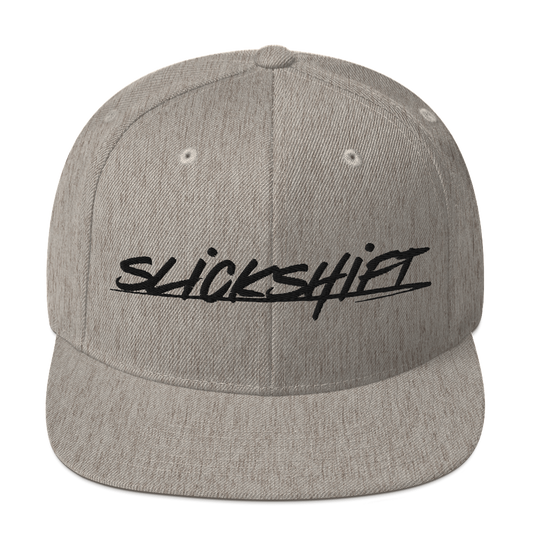 Slick Shift - Black Logo Snapback Hat