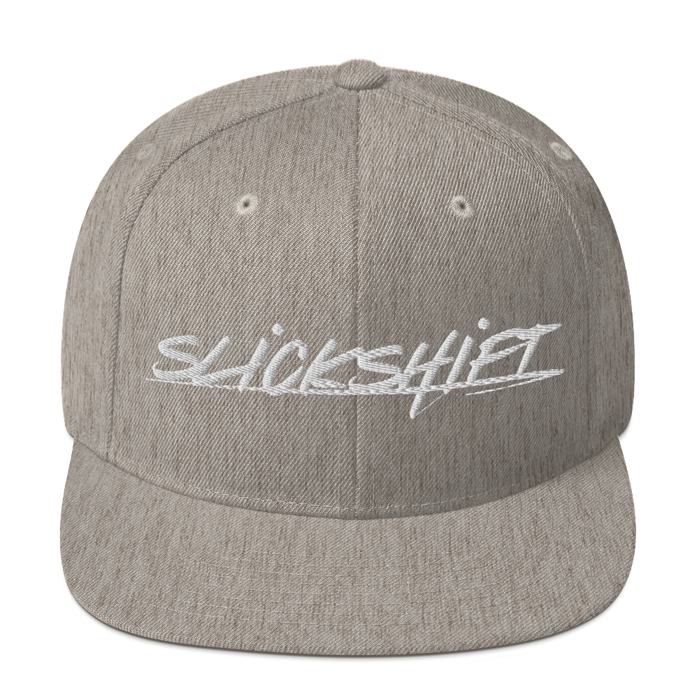 Slick Shift - White Logo Snapback Hat