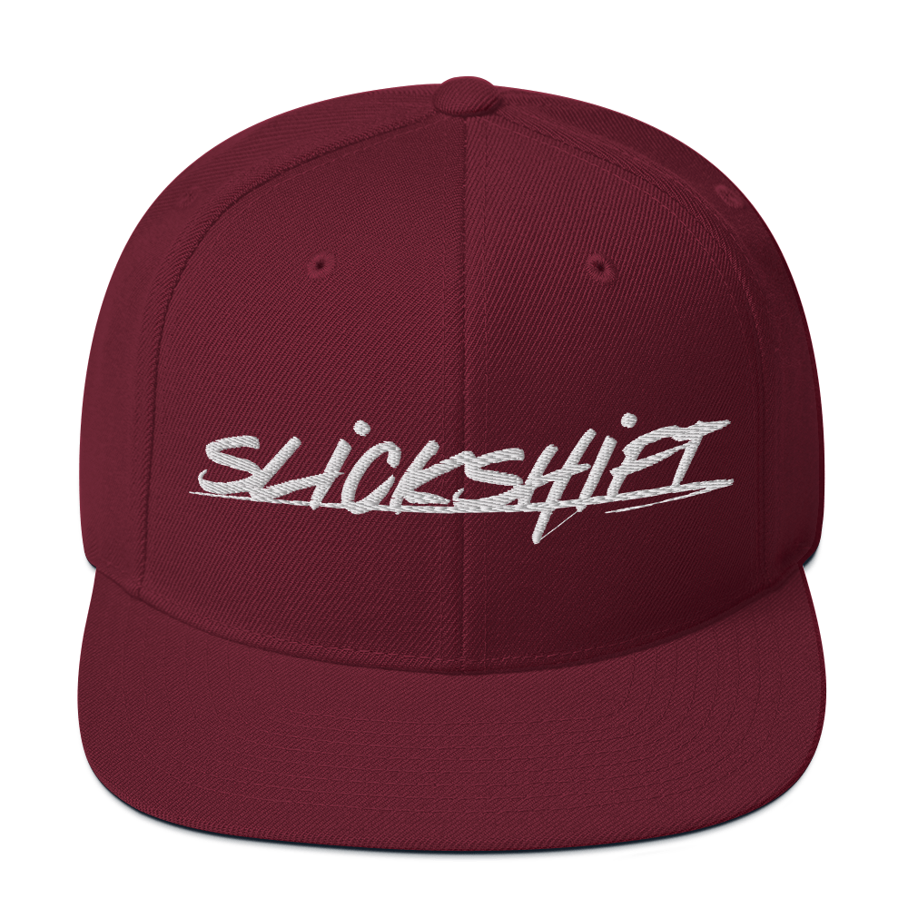 Slick Shift - White Logo Snapback Hat