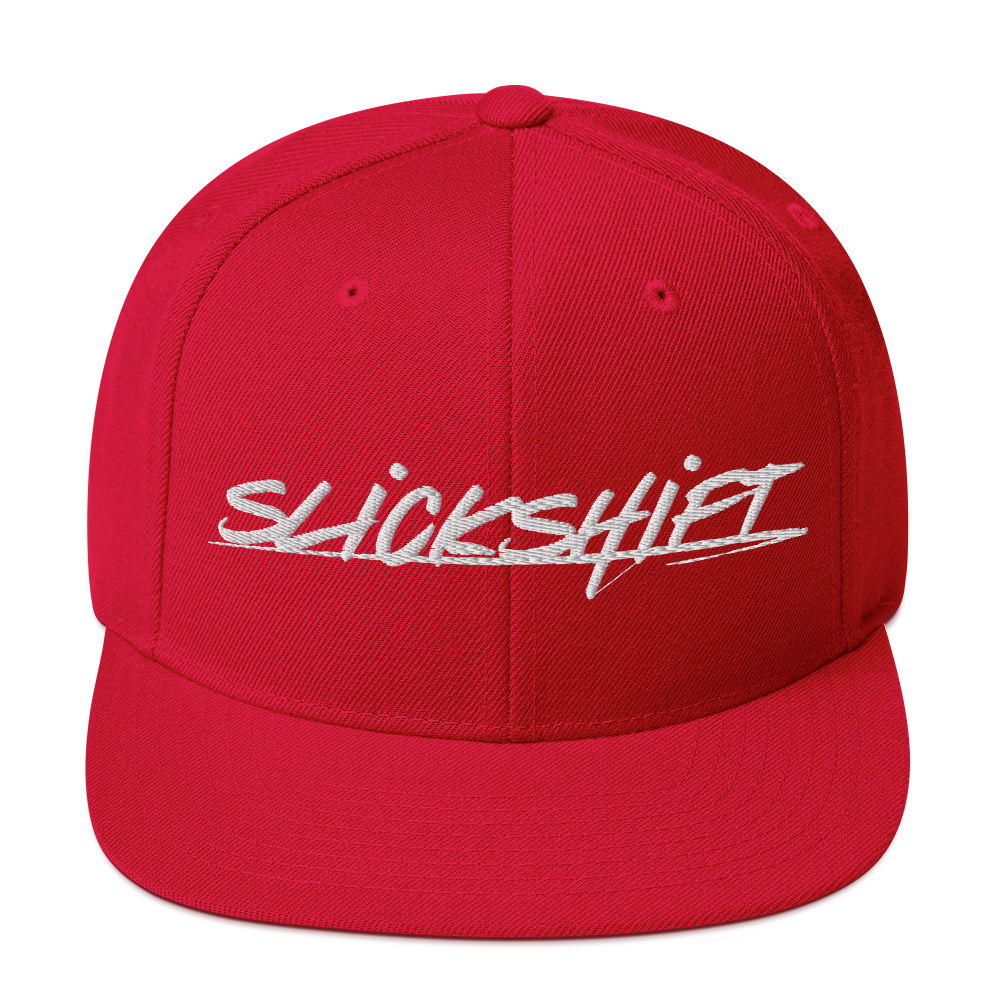 Slick Shift - White Logo Snapback Hat