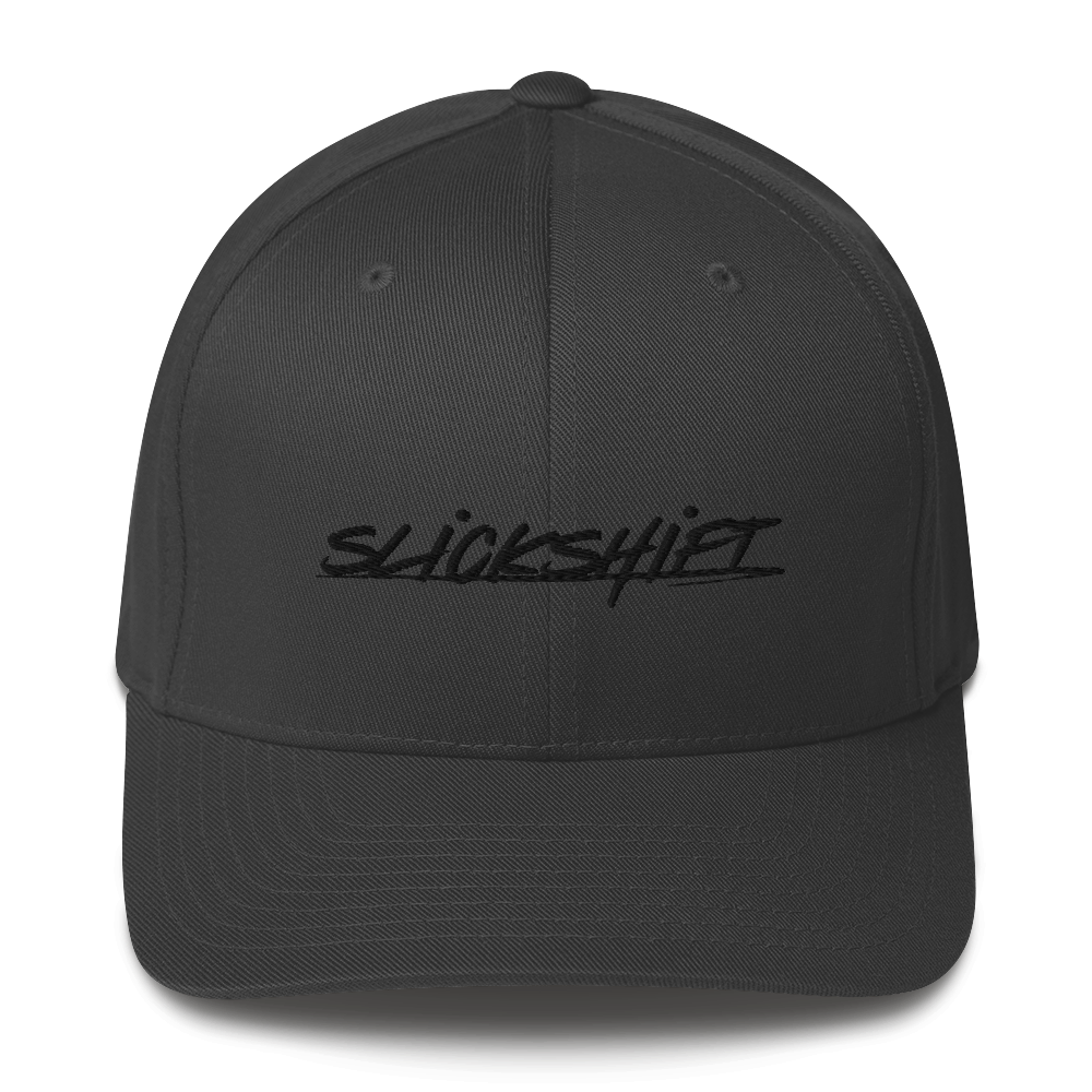 Slick Shift - Black Logo Fitted Hat