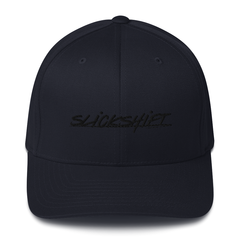 Slick Shift - Black Logo Fitted Hat