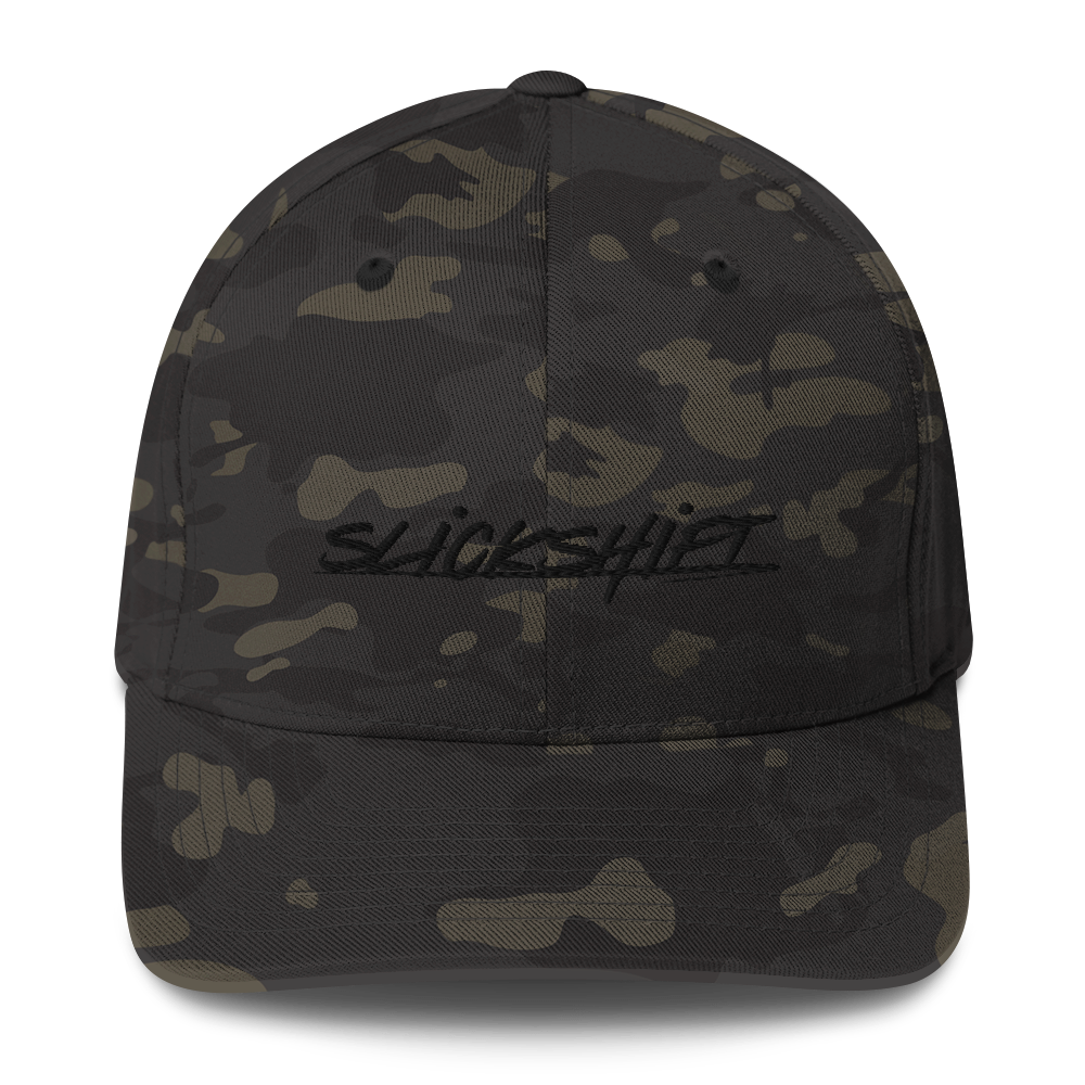 Slick Shift - Black Logo Fitted Hat