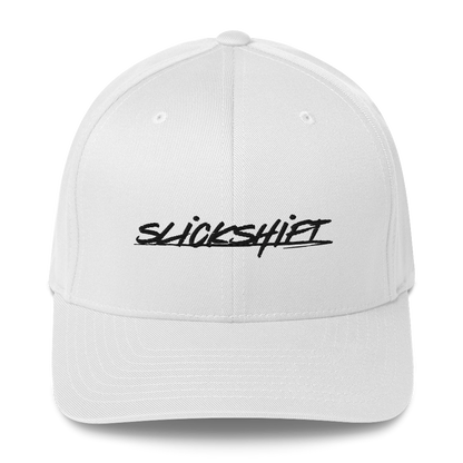 Slick Shift - Black Logo Fitted Hat