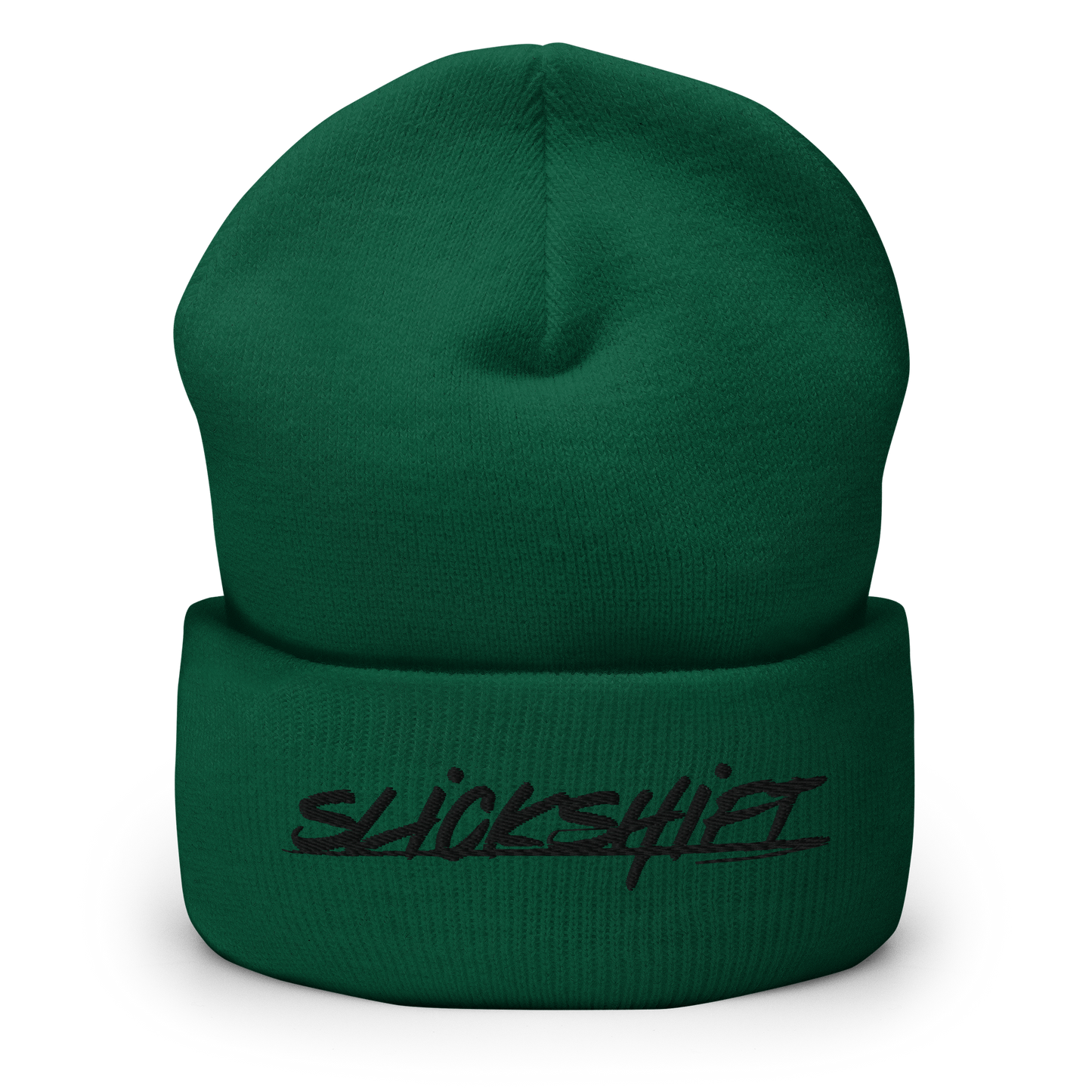 Slick Shift - Black Logo Cuffed Beanie