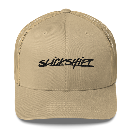 Slick Shift - Black Logo Trucker Cap