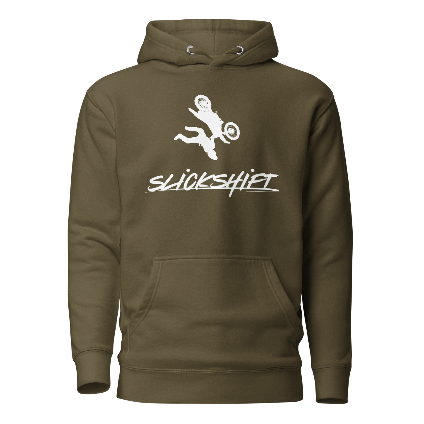 Slick Shift - Dirtbike Hoodie (WT LOGO)