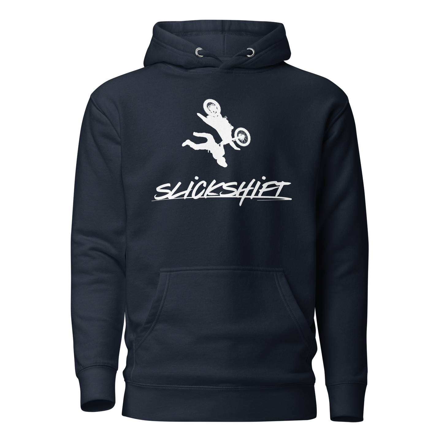 Slick Shift - Dirtbike Hoodie (WT LOGO)